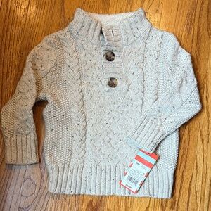 Cat & Jack Cream Knit Sweater